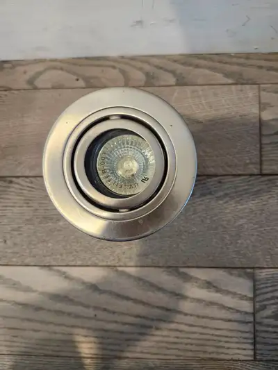 Brand new, never used. Left over from the previous house owner as an extra backup. Bulb type: GU 10
