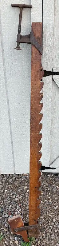 Antique Wooden Woodworking Hand Clamp, View more