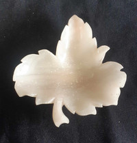 Alabaster Leaf Bowl, from Italy