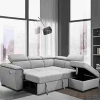 Brand New 4-Piece Sectional Sofa Bed with Adjustable Headrests