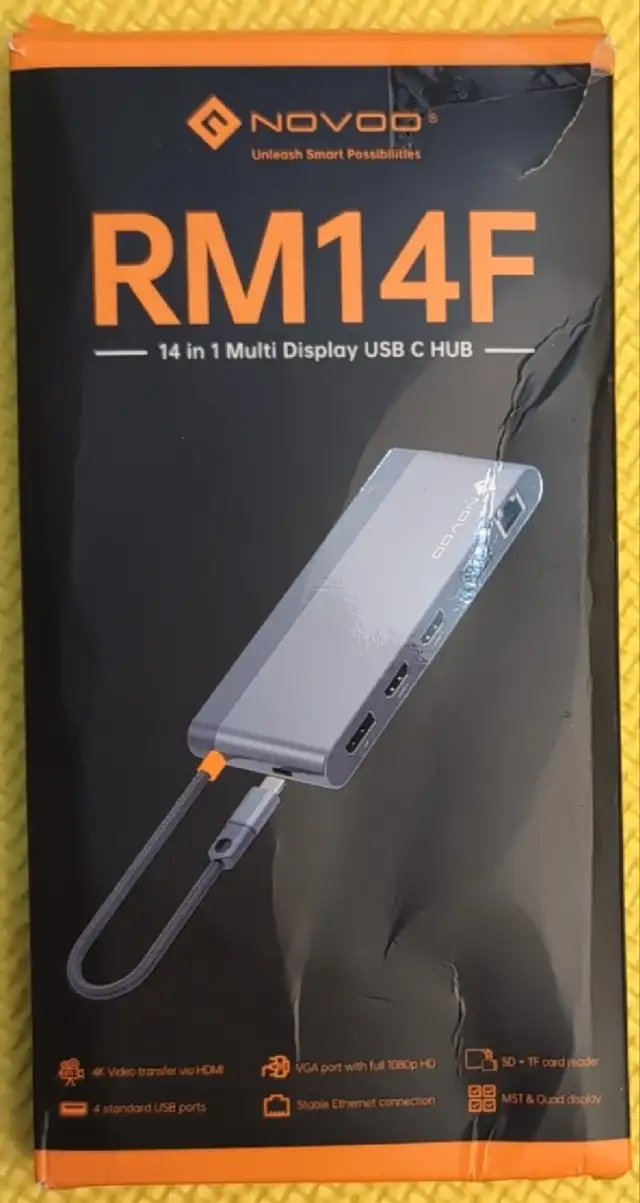 NOVOO USB C Docking Station 4 Monitors 14-in-1 in Cables & Connectors in City of Toronto - Image 10