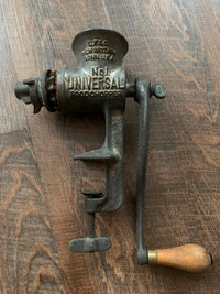 Antique Meat Grinder Universal No 1 Hand Crank Food Chopper 1897 