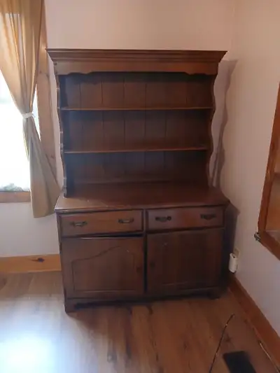 Solid Wood Hutch and Buffet, View more