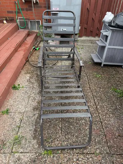 Metal Patio Lounger Frame – Adjustable, View more