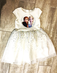 H&M 2-4 Disney Frozen White, 2-4 Y, 98-104 cm Tulle Dress