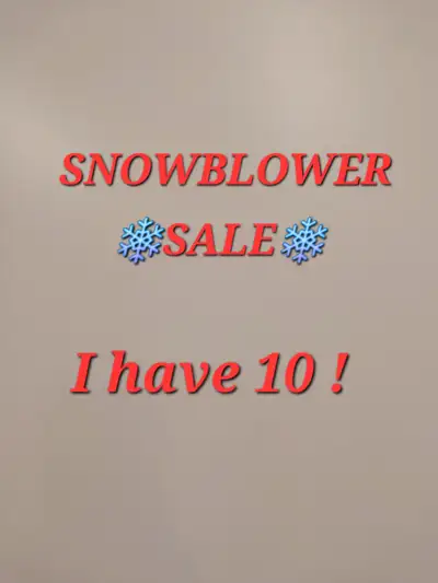 10 SNOWBLOWER FOR SALE, View more