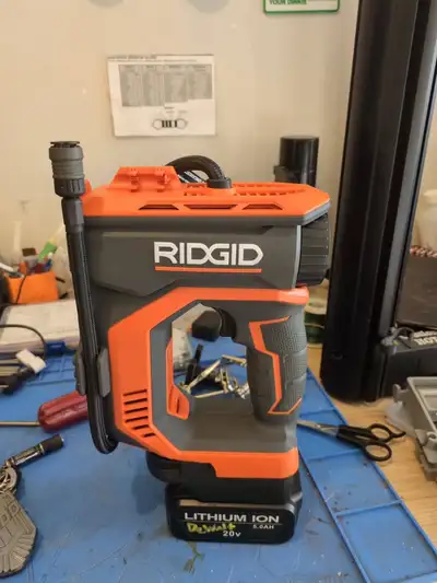 Ridgid mini air compressor. (Tire Inflator), View more