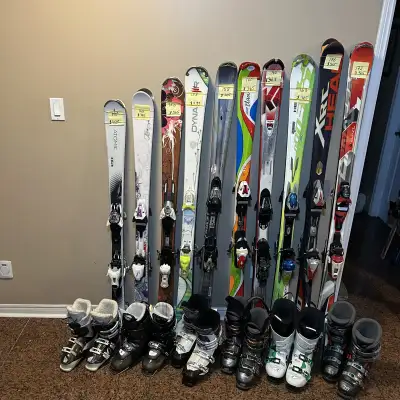 Man’s and women’s ski and boots, View more