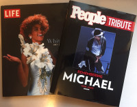 Michael Jackson & Whitney Houston Tribute Books