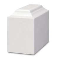Alpine White Niche Synthetic Marble Urns