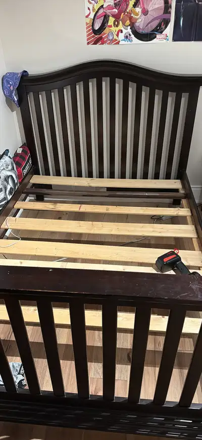 twin wooden bed frame, View more