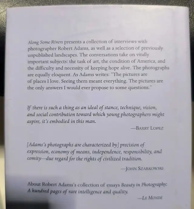Along Some Rivers: Photographs and Conversations by Robert Adams in Non-fiction in Annapolis Valley - Image 3