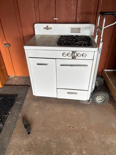 we are selling our antique McClary gas stove/oven. Heavy, solid, and beautiful.