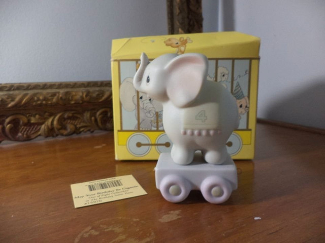 Precious Moments "May Your Birthday Be Gigantic" Age 4 Elephant in Arts & Collectibles in Kawartha Lakes