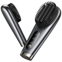 NEW Portable Cordless Hair Straightener Brush