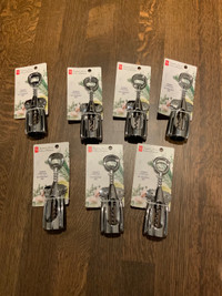 PRESIDENTS CHOICE Winged Corkscrews BRAND NEW 7 TOTAL 