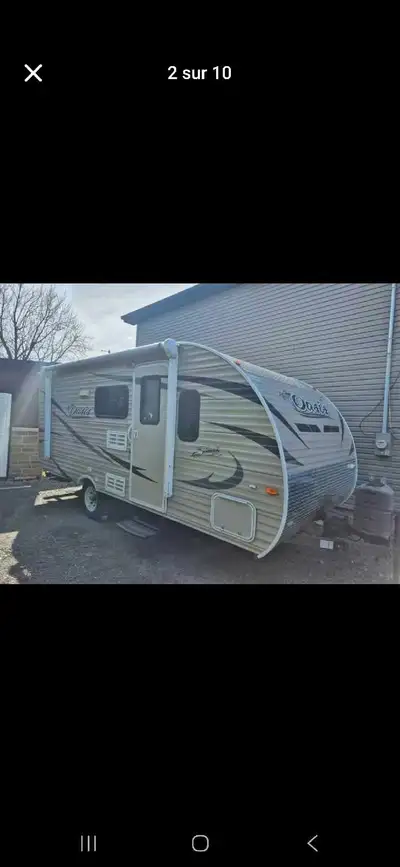 FINANCEMENT DISPONIBLE Roulotte Oasis Shasta 18 pi Modèle 18bh Forest River 2017 mais acheté neuve e...