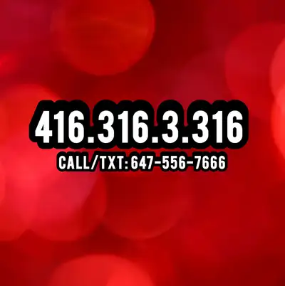 One Of A Kind Phone Numbers 416.316.3.316 Vip Phone Numbers, View more