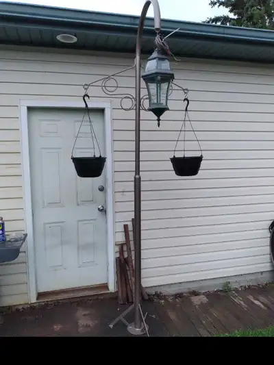 YARD/ PORCH LIGHT AND PLANT HANGER, View more