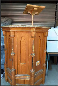 Antique Church Pulpit, CIRCA 1896. One of a kind beautiful piece