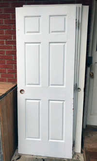 5 solid WOOD PINE doors 30x80 delivery extra
