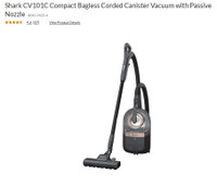 Vacuum Cleaner - Shark Bagless Canoster