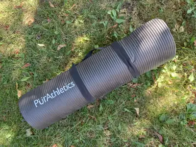 Yoga Mat (Black) with Carry Strap, View more