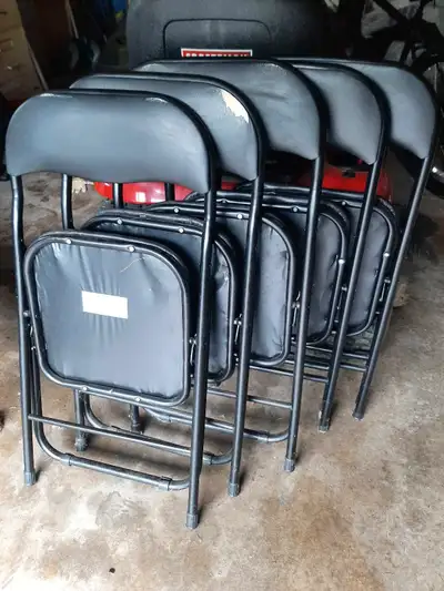 Metal folding chairs 