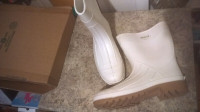 Servus 12" PVC Polyblend Soft Toe Shrimp Boots, White (74928)
