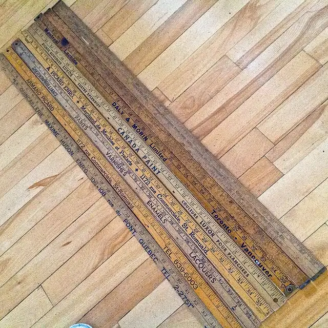 Antiquity. Collection. Set of wooden advertising rulers.63417636589185123