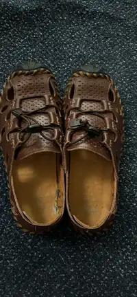 Leather Moccasin Sandals Men’s 7