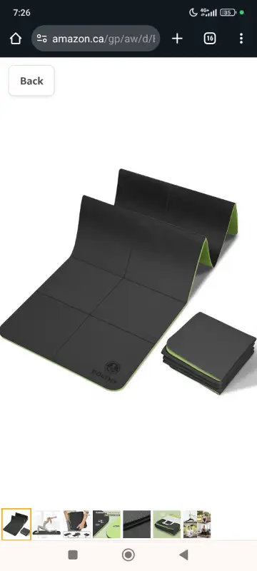 Folding yoga mat-BLS Brand new and sealed box. Pick up northwest Edmonton.Lymburn 182 st & 74 ave.th...