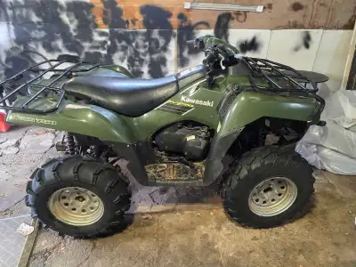 2005 Brute Force 750 4x4 with diff lock has a new top end like new tires on back got bike on trade l...