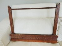 Antique Circa Early 19th. Century Wood Washstand Towel Rack