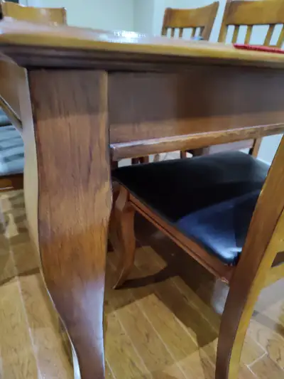Dining table with 6 chairs, View more