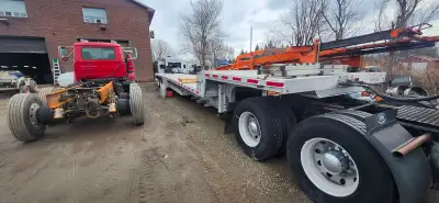 - Full Aluminum - 51' Total length -> Top deck is 10' - Brake pads are new - Tires are 22.5” -> 40%...