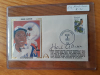 Hank Aaron autographed Aug 1, 1982 First Day Cover Signed  auto