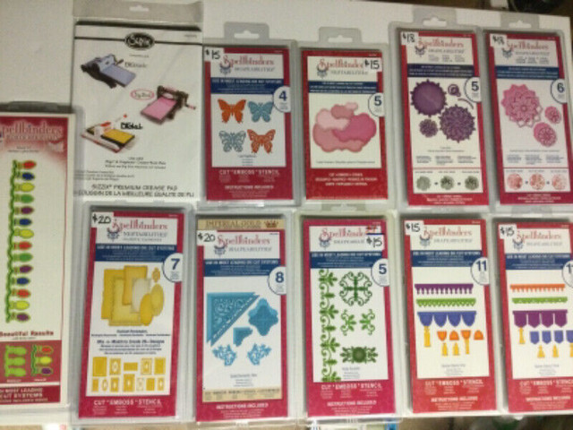 SALE! Die cutting and embossing - Spellbinders, Cuttlebug, etc. in Hobbies & Crafts in City of Halifax - Image 2