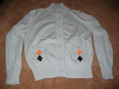 Women's Blue Cotton Sweater, View more
