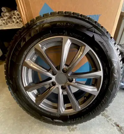 Set of 4 - Bridgestone 20" winter tires on 2023 Acura Rims (fit Acura MDX). 245/60R18 105S Almost br...