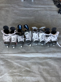 Skates Size 1 and 12 (one pair of each left))