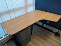 L shaped work desk - perfect condition