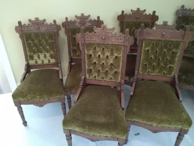 Victorian Eastlake Chairs - 7 in Arts & Collectibles in Kawartha Lakes - Image 4