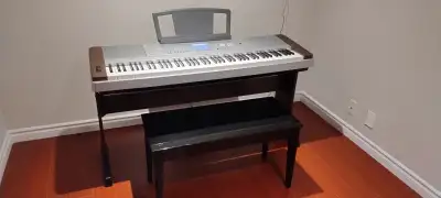 Yamaha Portable Grand DGX-640 with Bench, View more