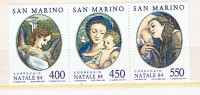 SAN MARINO. Série de 3 Timbres tout neufs "NATALE/NOËL  1984".