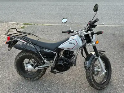 2024 TW200. Perfect condition. Solid rear rack from CycleRacks. 1230KM.