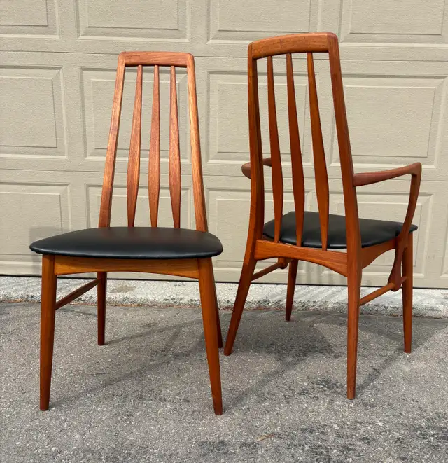 Teak Danish Niles Koefoed “Eva”!Dining Chairs  in Dining Tables & Sets in Oshawa / Durham Region - Image 5