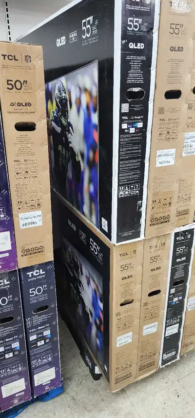 TCL 50" & 55"  4K UHD HDR QLED Smart Google tv Q651G & Q750G, View more