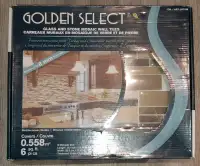 Glass and Stone Mosaic Backsplash Tiles by Golden Select.