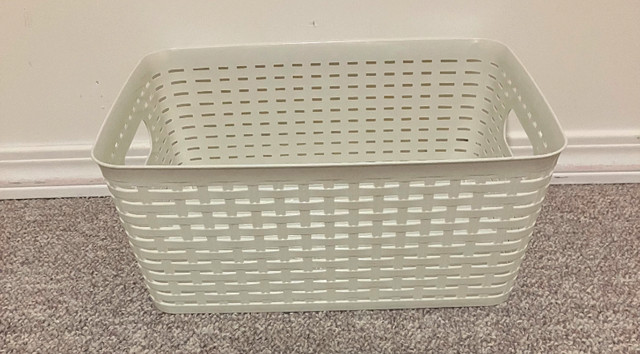 Plastic Basket 10 x 14 inches in Storage & Organization in Medicine Hat